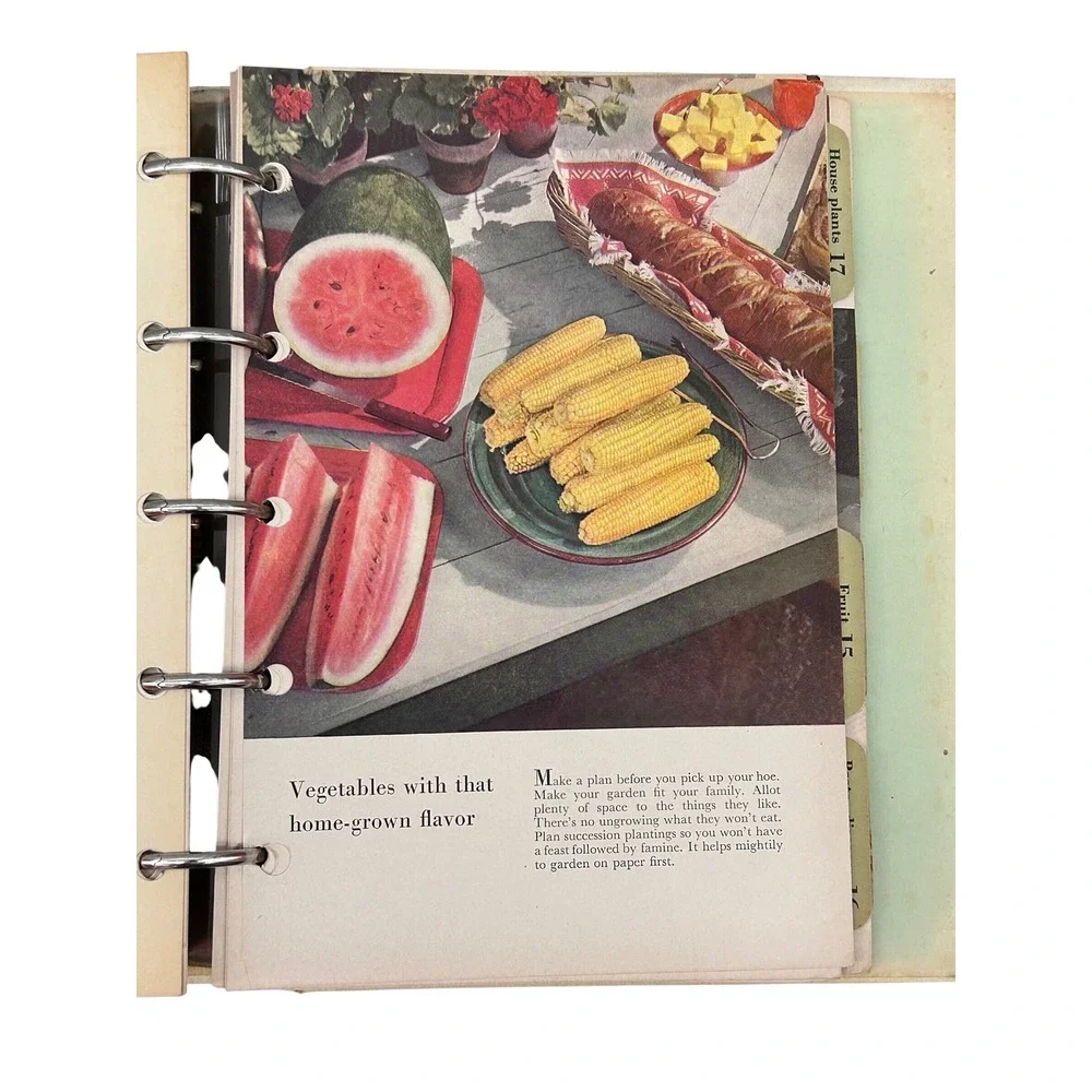 Vintage 1951 Better Homes and Gardens Garden Book First Edition Ring Bound